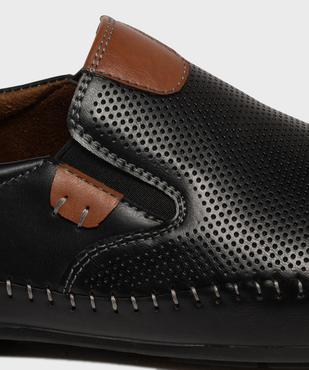 Mocassins slip-on avec semelle intérieure cuir homme - Urban Steps vue7 - URBAN STEPS - GEMO