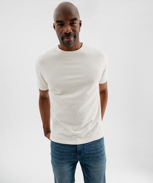Tee-shirt manches courtes en maille épaisse homme vue1 - GEMO (HOMME) - GEMO