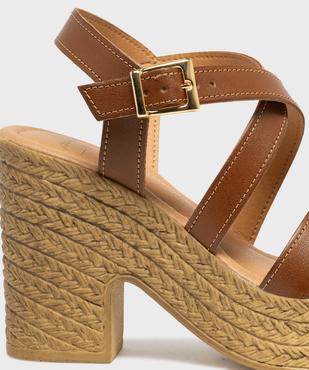 Sandales à brides croisées à semelle plateforme femme - Valentina Baldano vue6 - VALENTINA BALDA - GEMO