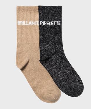 Coffret chaussettes scintillantes femme vue1 - GEMO(HOMWR FEM) - GEMO