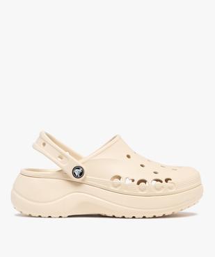 Sabots souples femme à semelle plateforme et dessus perforé Bayaband - Crocs vue1 - CROCS - GEMO