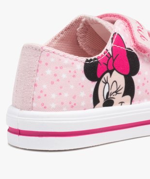 Baskets fille en toile imprimée fermeture scratchs – Minnie vue6 - MINNIE - GEMO
