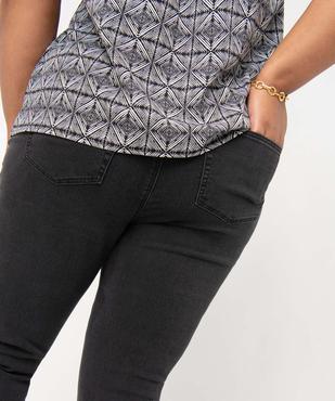 Pantacourt en jean femme grande taille en denim stretch vue2 - GEMO 4G GT - GEMO