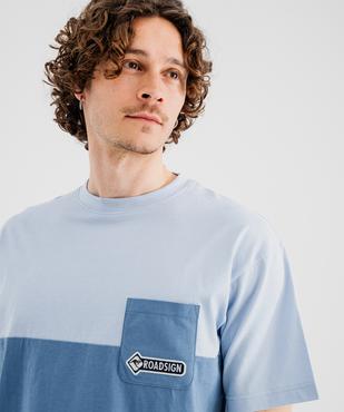 Pyjashort en jersey de coton bicolore homme - Roadsign vue2 - ROADSIGN GEMO FOR GOOD D - GEMO