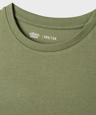 Débardeur uni en coton garçon vue2 - GEMO 4G GARCON - GEMO