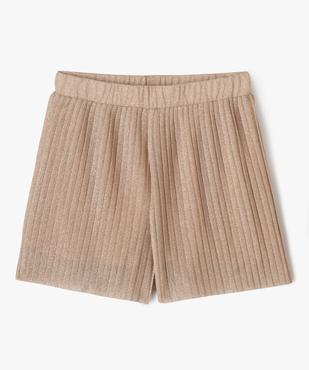 Short plissé et pailleté coupe ample et fluide fille vue1 - GEMO (JUNIOR) - GEMO