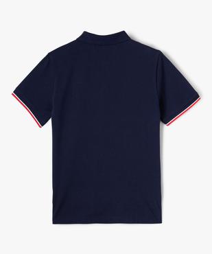 Polo officiel du XV de France à manches courtes garçon - France Rugby vue4 - FFR - GEMO