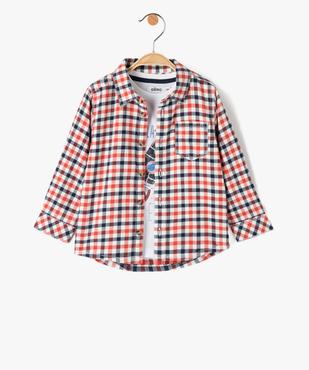 Ensemble bébé garçon 2 pièces : tee-shirt + chemise vue1 - GEMO(BEBE DEBT) - GEMO