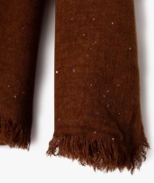 Écharpe fine à franges et sequins brillants femme vue2 - GEMO (ACCESS) - GEMO