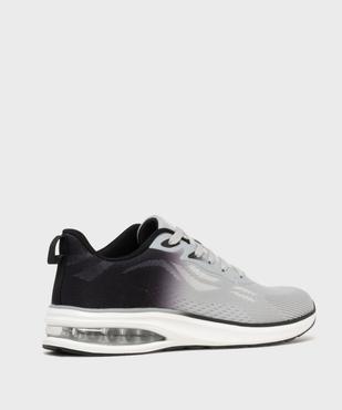 Baskets en toile bicolores avec semelle à bulle d’air homme - 5 Miles vue4 - 5 MILES - GEMO