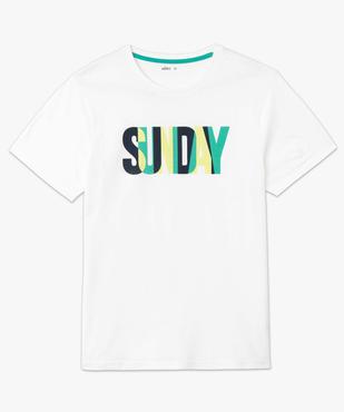 Tee-shirt homme imprimé à manches courtes vue4 - GEMO (HOMME) - GEMO