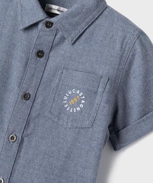 Chemise manches courtes bébé garçon - LuluCastagnette vue2 - LULUCASTAGNETTE - GEMO