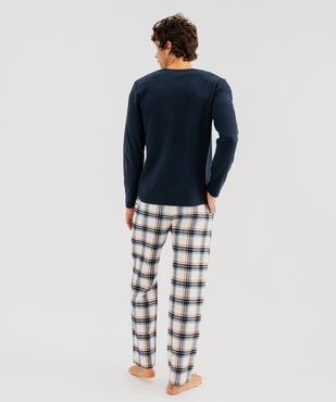 Pyjama à carreaux homme - LuluCastagnette vue3 - LULUCASTAGNETTE - GEMO