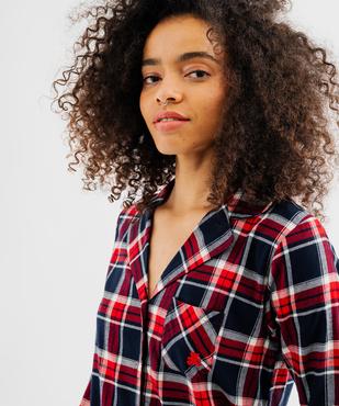 Pyjama à motif tartan femme - LuluCastagnette vue3 - LULU CASTAGNETTE G4G D - GEMO