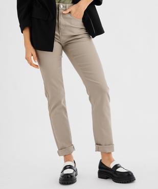 Jean Regular taille haute femme - Longueur L26 vue2 - GEMO(FEMME PAP) - GEMO