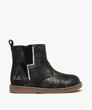Boots fille finement pailletées style chelsea - LuluCastagnette vue1 - LULU CASTAGNETT - GEMO