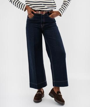 Jean cropped wide leg avec ceinture femme - LuluCastagnette vue1 - LULU CASTAGNETTE G4G D - GEMO