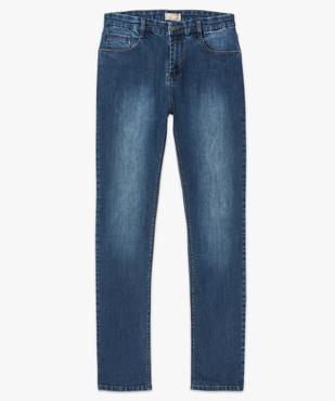Jean délavé coupe straight vue4 - GEMO (HOMME) - GEMO
