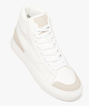 Baskets femme mid-cut bicolores à semelle compensée vue5 - GEMO (SPORTSWR) - GEMO