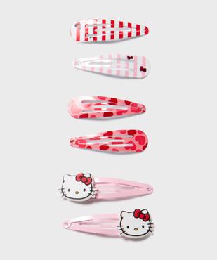 Pinces clic-clac pour les cheveux fille (lot de 6) - Hello Kitty vue1 - HELLO KITTY - GEMO