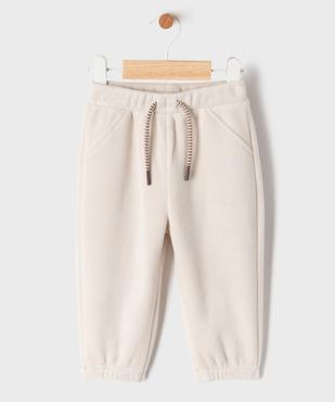 Pantalon en velours côtelé doublé polaire à taille et chevilles élastiquées bébé garçon vue1 - GEMO(BEBE DEBT) - GEMO