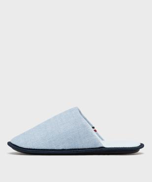 Mules d’intérieur à fines rayures homme vue3 - GEMO 4G HOMME - GEMO