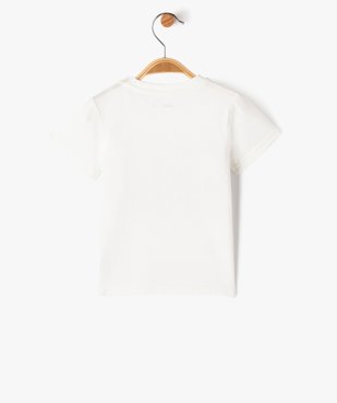 Tee-shirt à manches courtes avec inscription 3D bébé garçon vue3 - GEMO(BEBE DEBT) - GEMO