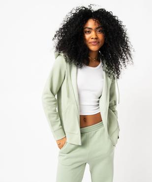 Sweat zippé à capuche femme vue1 - GEMO(FEMME PAP) - GEMO