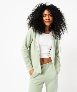 Sweat zippé à capuche femme vue1 - GEMO(FEMME PAP) - GEMO