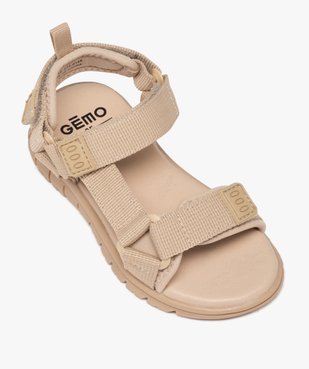 Sandales garçon sport à brides textile scratch  vue5 - GEMO (ENFANT) - GEMO