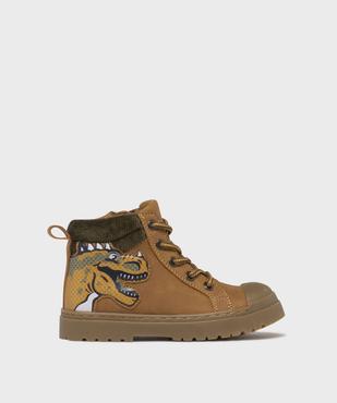Boots avec motif dinosaure avec semelle crantée garçon - Buggy vue1 - BUGGY - GEMO