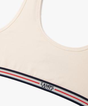 Brassière en coton stretch fille - Camps United vue2 - CAMPS GEMO FOR GOOD - GEMO