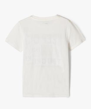 Tee-shirt manches courtes à motif en sequins réversibles garçon vue3 - GEMO 4G GARCON - GEMO