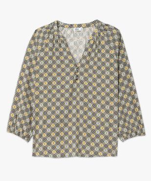 Blouse fluide imprimée à manches 3/4 femme vue4 - GEMO 4G FEMME - GEMO