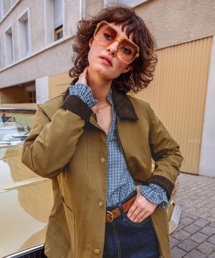 Veste col velours femme vue5 - GEMO 4G FEMME - GEMO