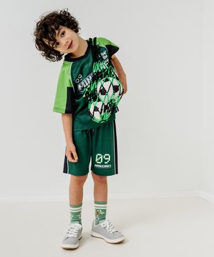 Bermuda de sport imprimé garçon - Minecraft vue1 - MINECRAFT - GEMO