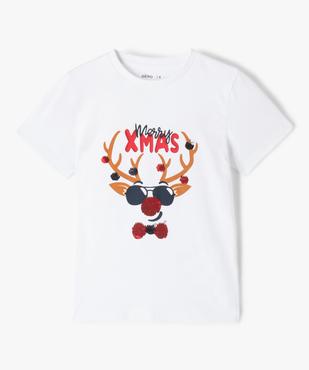 Tee-shirt garçon spécial Noël avec sequins réversibles vue1 - GEMO (ENFANT) - GEMO
