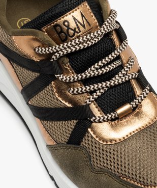 Baskets femme multicolores avec lacets passants - Banana Moon vue6 - B&M BY BANANA M - GEMO