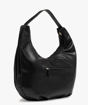 Sac femme forme demi-lune avec devant plissé vue2 - GEMO (ACCESS) - GEMO