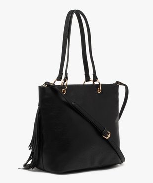 Sac à franges en matière grainée femme vue2 - GEMO (ACCESS) - GEMO
