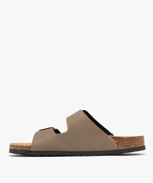 Mules semelle intérieure cuir à reliefs ergonomiques femme vue3 - FOLLOW ME G4G - GEMO