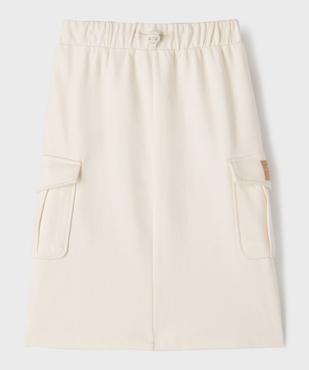 Jupe longue en maille sweat fille vue1 - GEMO 4G FILLE - GEMO