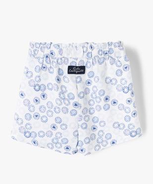 Short bébé fille fluide et imprimé - LuluCastagnette vue3 - LULUCASTAGNETTE - GEMO