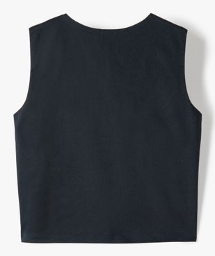 Gilet de costume garçon sans manches vue3 - GEMO (ENFANT) - GEMO