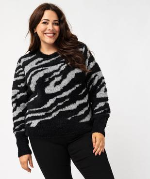 Pull en maille  et fil pailleté femme grande taille vue2 - GEMO (G TAILLE) - GEMO