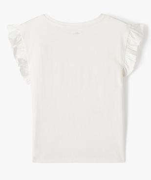 Tee-shirt sans manches avec motif chat et paillettes fille vue4 - GEMO 4G FILLE - GEMO