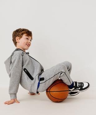 Sweat de sport zippé à capuche garçon vue6 - GEMO (ENFANT) - GEMO