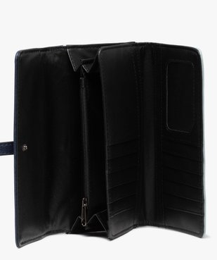 Portefeuille femme grand format multimatière vue3 - GEMO (ACCESS) - GEMO