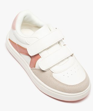 Baskets fille à scratch style retro détails colorés  vue5 - GEMO (ENFANT) - GEMO