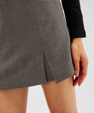 Jupe short avec fente sur l’avant femme vue4 - GEMO(FEMME PAP) - GEMO